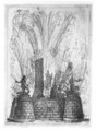 The Round Tower Ruptured to Reveal the Statue of the King of the Romans, Claude Lorrain (Claude Gellée) (French, Chamagne 1604/5?–1682 Rome), Etching; second state of two (Mannocci)