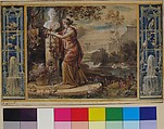 An Allegory of Empress Josephine as Patroness of the Gardens at Malmaison, baron François Gérard (French, Rome 1770–1837 Paris), Watercolor and pen and black ink, over black chalk underdrawing on paper, laid down on board