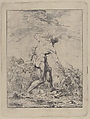 Milo of Croton, Philippe Auguste Hennequin (Lyon 1762–1833 Leuze, near Tournai), Etching