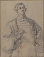 Deacon Saint (Stephen or Lawrence), Jacopo Confortini (Italian, Florence 1602–1672 Florence), Red and black chalk