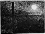 Courbevoie: Factories by Moonlight, Georges Seurat (French, Paris 1859–1891 Paris), Conté crayon