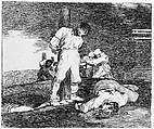 Plate 15 from "The Disasters of War" (Los Desastres de la Guerra): 'And there is no help' (Y no hai remedio), Goya (Francisco de Goya y Lucientes) (Spanish, Fuendetodos 1746–1828 Bordeaux), Etching, drypoint, burin, burnisher