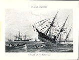 Sinking of the Alabama, Warren W. Sheppard American, Commercial lithograph