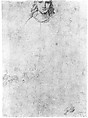 Bust-Length Portrait of a Woman (recto); Bust-Length Study of a Girl (verso), Agostino Carracci (Italian, Bologna 1557–1602 Parma), Red chalk, over possible traces of black chalk (recto); red chalk (verso)