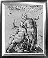 Allegory of Art, Peter Schmidt von Lichtenberg (German, Lichtenberg 1585–1620 Breslau), Pen and black ink, brush and gray wash, heightened with white on yellow prepared paper