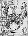 Design for Stained Glass, Hans Jakob Plepp (Swiss, Biel ca. 1557/60–ca. 1597/98 Bern), Pen and black ink, brush and gray wash, over black chalk