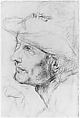Head of a Man, Antonio d'Enrico Tanzio (Tanzio da Varallo) (Italian, Riale d'Alagna 1575/80–1632/33 Novara), Red chalk