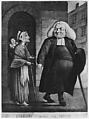Charity Begins at Home, Anonymous, British, 18th century  British, Hand-colored mezzotint