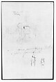 18.121.134 (fountain, towers and text) Sketchbook, Italy, Sir Joshua Reynolds (British, Plympton 1723–1792 London), Graphite, black chalk, pen and brown ink