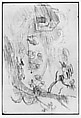 Sketchbook, Italy, Sir Joshua Reynolds (British, Plympton 1723–1792 London), Graphite, black chalk, pen and brown ink