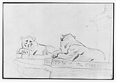 Sketchbook, Italy, Sir Joshua Reynolds (British, Plympton 1723–1792 London), Graphite, black chalk, pen and brown ink