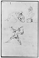 Sketchbook, Italy, Sir Joshua Reynolds (British, Plympton 1723–1792 London), Graphite, black chalk, pen and brown ink