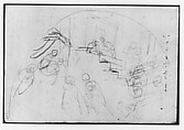 Sketchbook, Italy, Sir Joshua Reynolds (British, Plympton 1723–1792 London), Graphite, black chalk, pen and brown ink