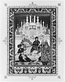 Tsarevich Ivan on the Horse with the Golden Mane of Tsar Afron, illustration for 