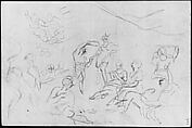 Sketchbook, Italy, Sir Joshua Reynolds (British, Plympton 1723–1792 London), Graphite, black chalk, pen and brown ink