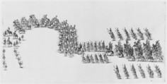 Torchlight Procession at the Modena Carrousel, Etched by Stefano della Bella (Italian, Florence 1610–1664 Florence), Etching, state i