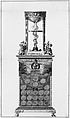 A Medal Cabinet for Napoleon, Jean Guillaume Moitte (French, Paris 1746–1810 Paris), Pen and ink and watercolor