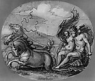 Neptune and Amphitrite, Hans Ulrich Franck (German, Kaufbeuren ca. 1590/95–1675 Ausburg), Black chalk, traces of red chalk, pen and black ink and brown and gray wash, heightened with white