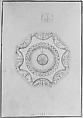 Drawings for Ceilings and Wall Elevations, James Wyatt (British, Weeford, Staffordshire 1746–1813 near Marlborough, Wiltshire), Pen and ink, brush and wash, watercolor, over graphite