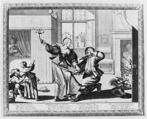 The Husband-Beater, Abraham Bosse (French, Tours 1602/04–1676 Paris), Etching with engraving