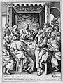 The Last Supper (Desiderio Desideravi), from "The Passion of Christ (Passio Domni Nostri Jesu Christi)", Hieronymus (Jerome) Wierix Netherlandish, Engraving