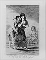 Plate 7 from "Los Caprichos": Even thus he cannot make her out (Ni asi la distingue), Goya (Francisco de Goya y Lucientes) (Spanish, Fuendetodos 1746–1828 Bordeaux), Etching, aquatint, drypoint