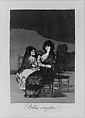 Plate 15 from "Los Caprichos": A pretty piece of advice (Bellos consejos), Goya (Francisco de Goya y Lucientes) (Spanish, Fuendetodos 1746–1828 Bordeaux), Etching, burnished aquatint, burin