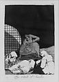 Plate 34 from "Los Caprichos": Sleep overcomes them (Las rinde el Sueño), Goya (Francisco de Goya y Lucientes) (Spanish, Fuendetodos 1746–1828 Bordeaux), Etching, burnished aquatint