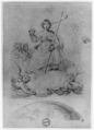 The Virgin of the Sacred Heart, Théodore Gericault (French, Rouen 1791–1824 Paris), Graphite