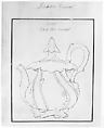 Design for a Tea Pot Removed from the Factory Record Book, Haviland & Co. (American and French, 1864–1931), Pen and ink and graphite