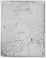 The Baptism of Christ (recto); Kneeling Figure (?) in a Landscape (verso), Micco Spadaro (Domenico Gargiulo) (Italian, Naples 1609/10–1675 Naples (?)), Pen and brown ink, brush and brown wash, over red chalk (recto); pen and brown ink (verso)