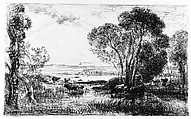 The Hydraulic Machine, Charles-François Daubigny (French, Paris 1817–1878 Paris), Cliché-verre (ed. 1921)
