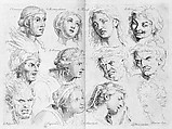 The Expressions, Henri Testelin French, Etching (with later additions in ink)