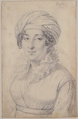 Portrait of a Woman, Anonymous, French, 19th century, Graphite