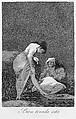 Plate 17 from "Los Caprichos": It is nicely stretched (Bien tirada está), Goya (Francisco de Goya y Lucientes) (Spanish, Fuendetodos 1746–1828 Bordeaux), Etching, burnished aquatint, burin