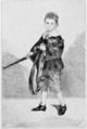 Boy with a Sword, Turned Left, Edouard Manet (French, Paris 1832–1883 Paris), Etching and aquatint on laid paper (Hudelist), state III of IV