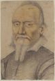 Portrait of a Man, Anonymous, French, 16th century, Charcoal, stumped, black and red chalk, some lines reinforced with pen and gray ink