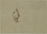 A Traveler, Jacques Callot  French, Pen and brown ink