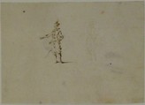 Man with outstretched hand, Jacques Callot  French, Pen and brown ink
