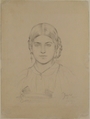 Bust of a Gypsy Girl, Ascribed to Jean Auguste Dominique Ingres (French, Montauban 1780–1867 Paris), Graphite on wove paper