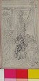 Study for a frontispiece for "Histoire de Miss Jenny", Hubert François Gravelot (French, Paris 1699–1773 Paris), Black chalk with graphite