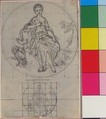Design for a Box-Lid, Hubert François Gravelot (French, Paris 1699–1773 Paris), Pen and black ink and black chalk underdrawing
