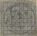 Design for a Box-Lid or Medal, Hubert François Gravelot (French, Paris 1699–1773 Paris), Pen and black and gray ink over graphite underdrawing