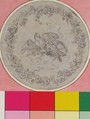 Design for a Box-Lid, Hubert François Gravelot (French, Paris 1699–1773 Paris), Black chalk with graphite