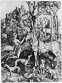Saint Eustace, Albrecht Dürer (German, Nuremberg 1471–1528 Nuremberg), Engraving