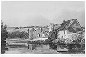 Easby Abbey, After Thomas Girtin (British, London 1775–1802 London), Watercolor on off-white artist's board