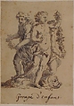 Groupe d'enfans, Anonymous, French, 17th century, Pen and brown ink, brush and gray wash, graphite