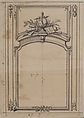 Design for Wall Paneling, Anonymous, French, 18th century French, Pen and gray ink, brush and gray wash
