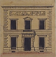 Design for a Stage Set, Claude Nicolas Ledoux (French, Dormans 1736–1806 Paris), Pen and black ink with brush and black, gray and rose wash