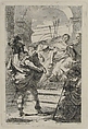 Fabius Maximus before the Senate at Carthage, Jean Honoré Fragonard (French, Grasse 1732–1806 Paris), Etching, first state